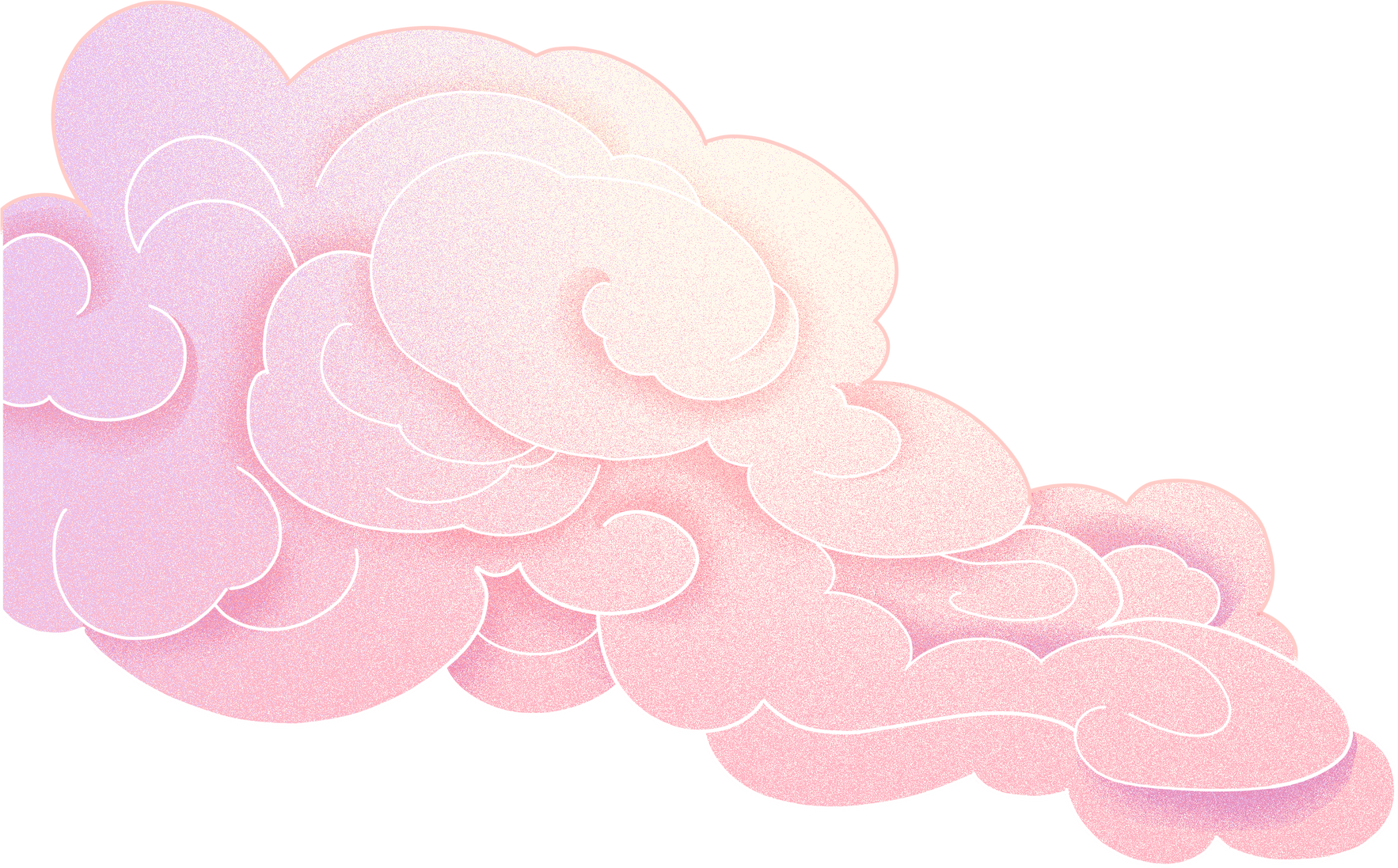 七夕节牛郎织女鹊桥相会插画-云